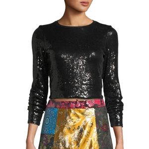 Alice + Olivia by Stacey Bendet Delaina Sequin Top